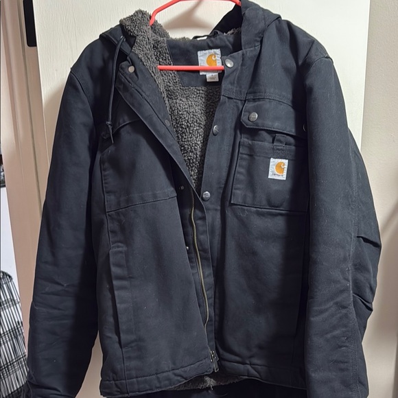 Carhartt Black Hooded Jacket - Picture 1 of 4